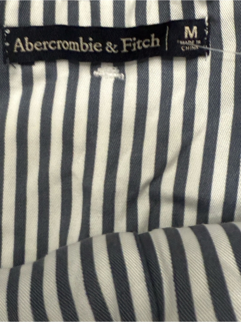 NWT Abercrombie & Fitch Striped Belted Paperbag Shorts Sz M - Picture 3 of 5